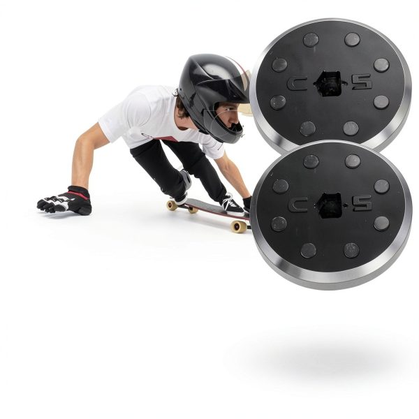 Jyan Dry Longboard Wrist Guard Puck Black Wear-Resistant 85mm-4