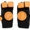 Skate Gloves TaktZeit Black Medium Breathable Mesh Removable Pucks-1