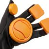 Skate Gloves TaktZeit Black Medium Breathable Mesh Removable Pucks-3