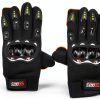 Skate Gloves TaktZeit Black Medium Breathable Mesh Removable Pucks-2