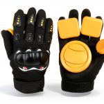 Skate Gloves TaktZeit Black Medium Breathable Mesh Removable Pucks-0