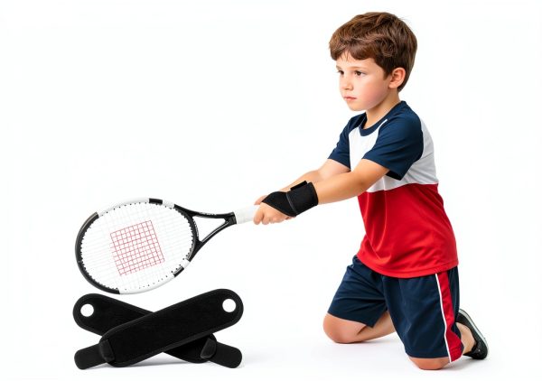 Kids Wrist Brace 4-pack Adjustable Set by ECNHIVE Pink Black Grey-2