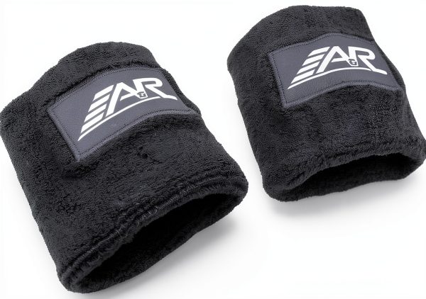 Hockey Wrist Guard Black A&R Collectibles Padded Terry Cloth One Size-0
