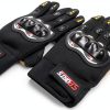 Skate Gloves TaktZeit Black Medium Breathable Mesh Removable Pucks-5