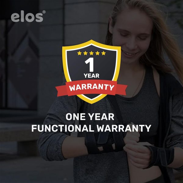 Elos Protective Gear Set Knee & Wrist Pads Adjustable Comfort Black-4