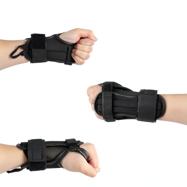 Wrist Guard boruizhen Impact-Resistant PE Splints Adjust Velcro Large-4