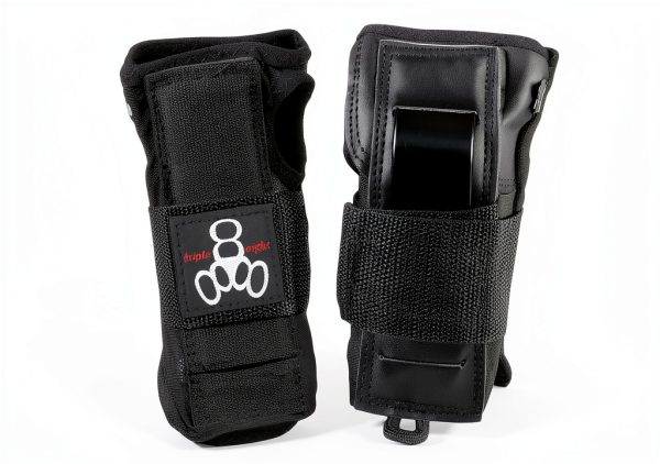 Triple Eight WRISTSAVER Wrist Guards Black Skateboarding Nylon Sleeve-0