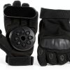 Skateboard Gloves Glield Downhill Slide with 2 Spark Pucks Black-3