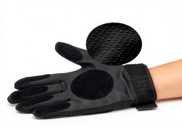Skateboard Gloves WENGINS Black Medium with 3 Sliders Wrist Guard-4