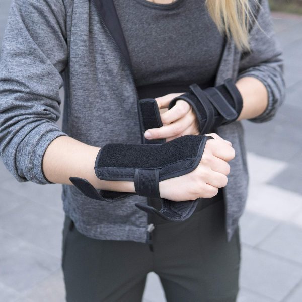 Elos Protective Gear Set Knee & Wrist Pads Adjustable Comfort Black-5