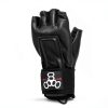 Triple Eight Hired Hands Glove Wrist Guard Black Neoprene Leather-2
