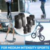 Elos Protective Gear Set Knee & Wrist Pads Adjustable Comfort Black-3